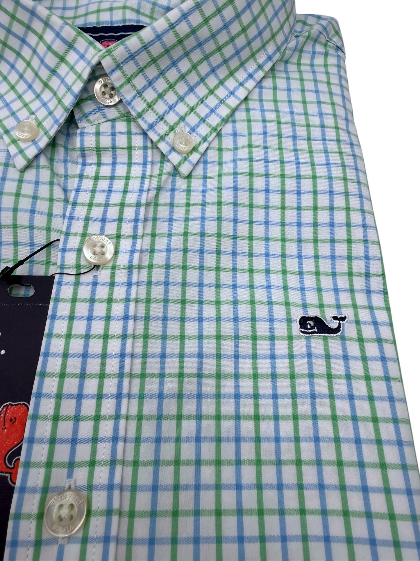 Camisa Vineyard Vines Custom Fit Manga Larga Talla S