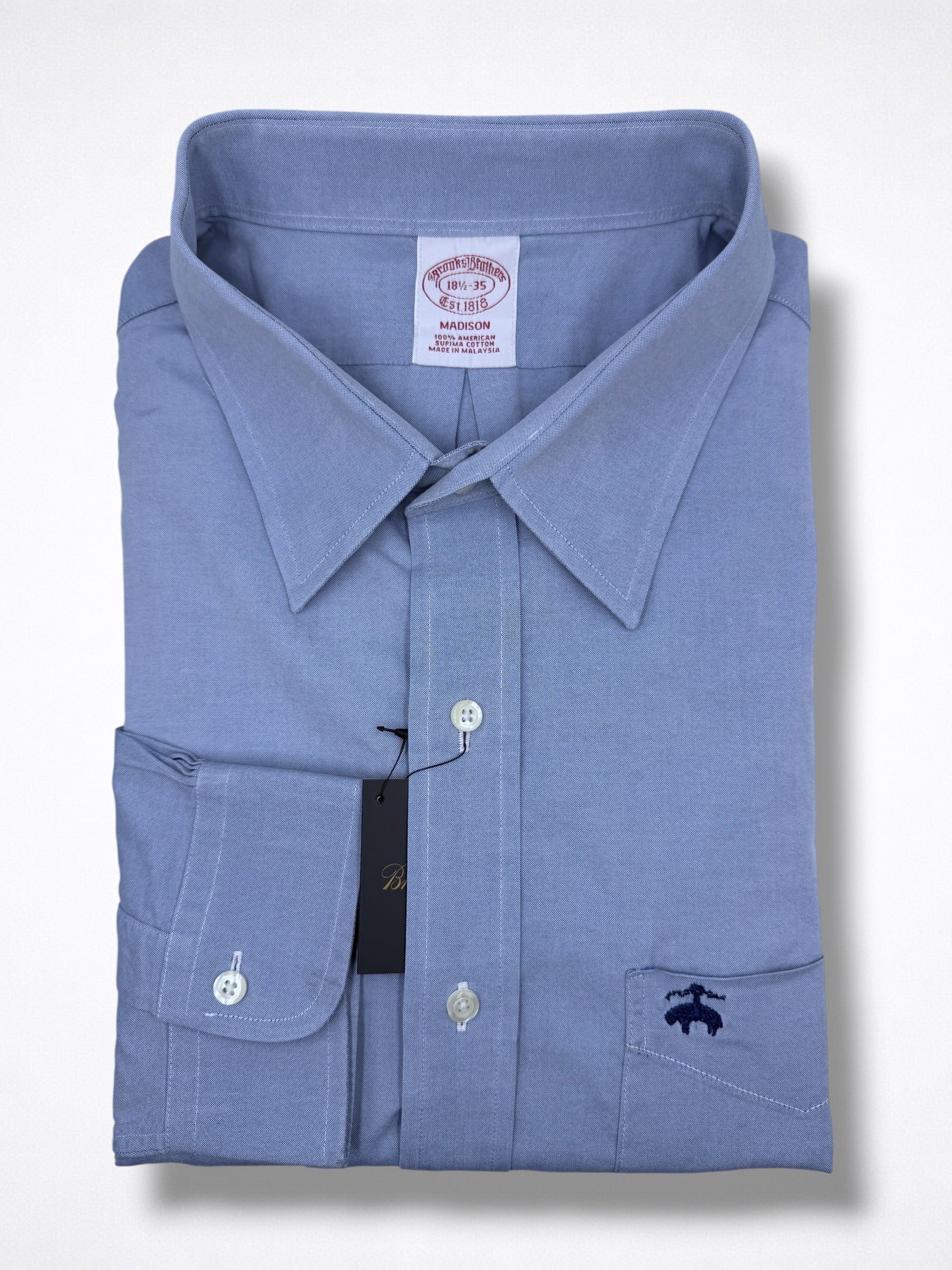 Camisa Brooks Brothers Classic Fit Manga Larga Talla XXL