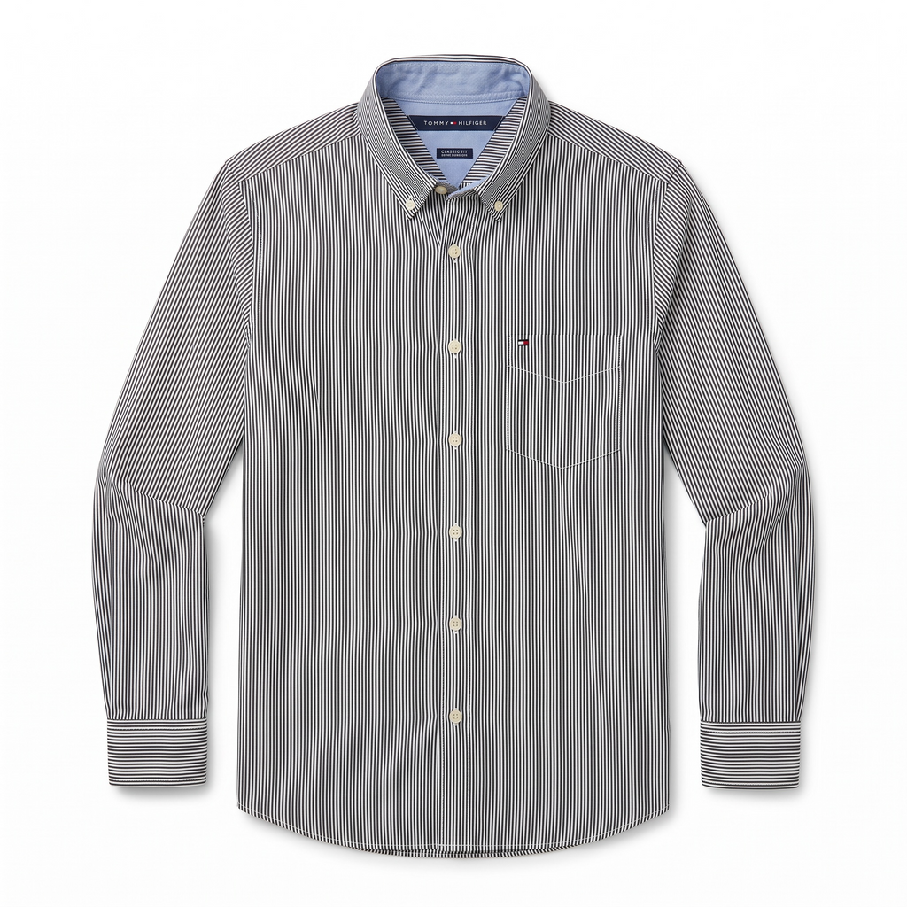 Camisa Tommy Hilfiger Classic Fit manga larga talla S
