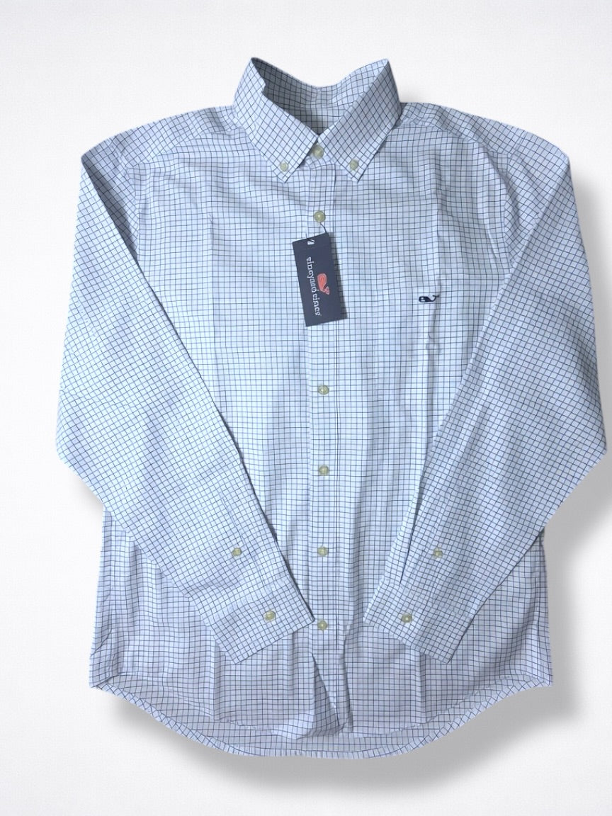 Camisa Vineyard Vines Classic Fit Manga Larga Talla M