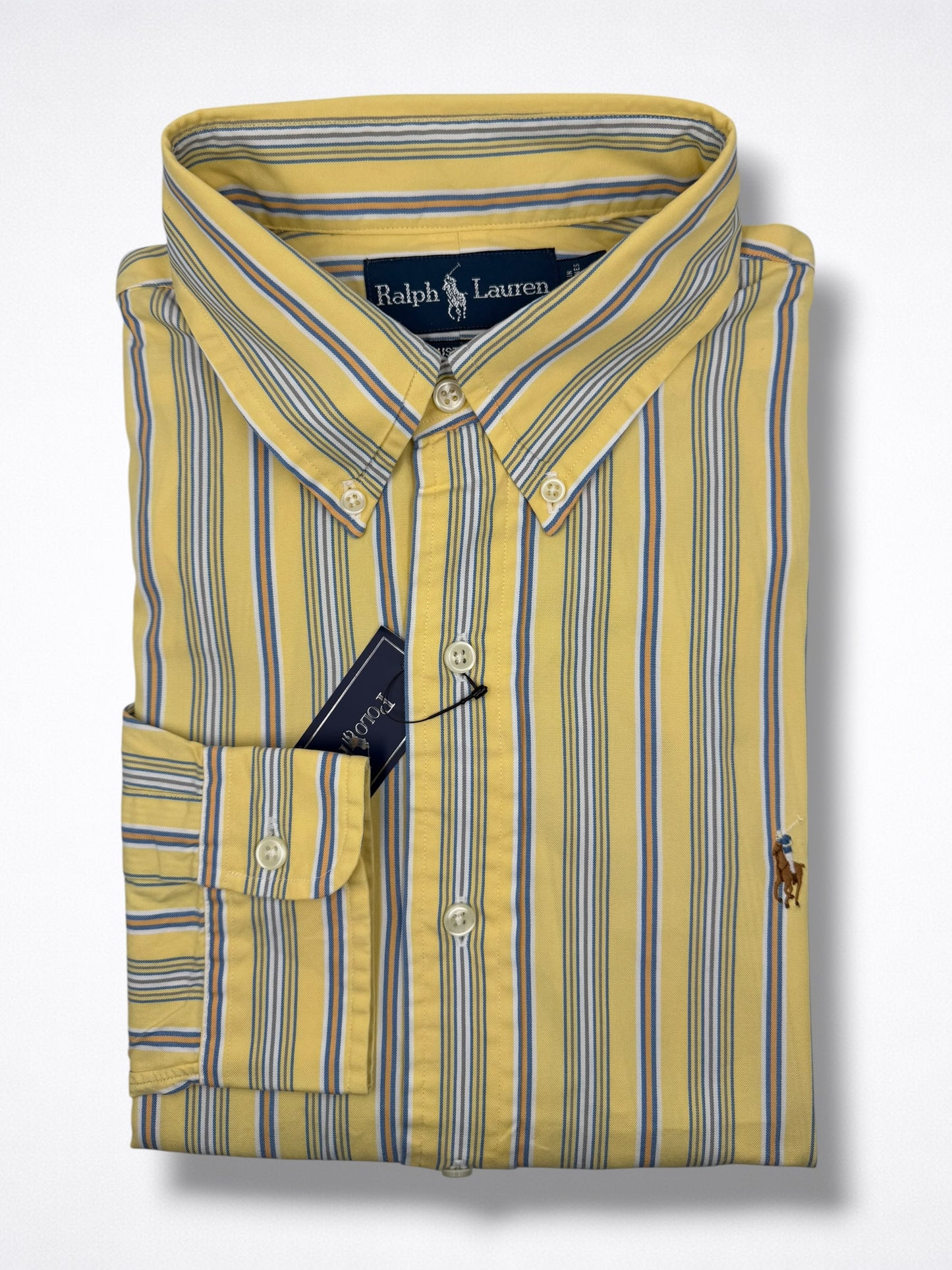 Camisa Polo Ralph Lauren Custom Fit Manga Larga Talla L