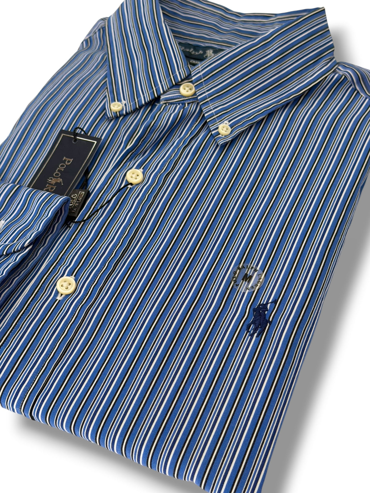 Camisa Polo Ralph Lauren Custom Fit Manga Larga Talla M