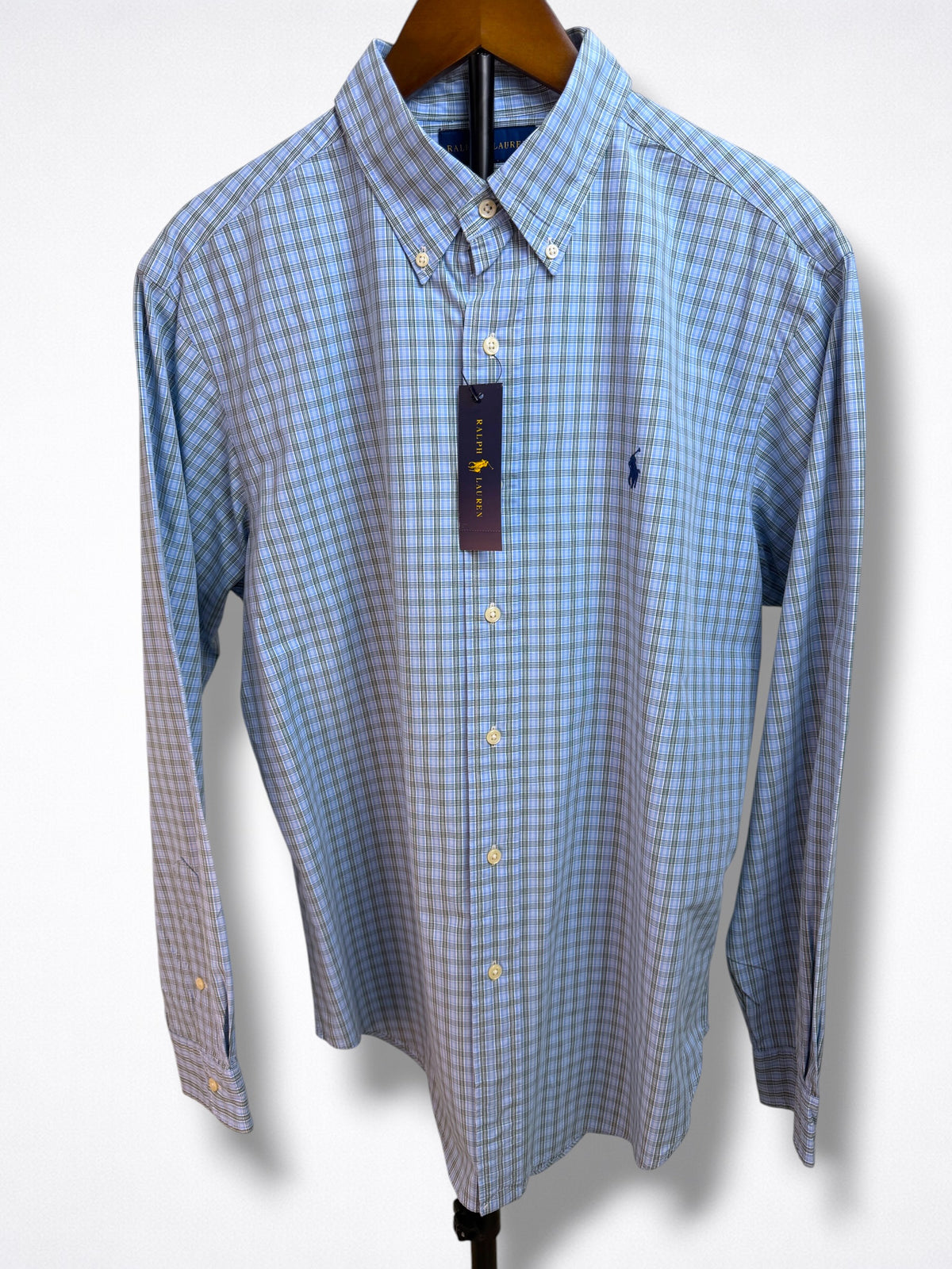 Camisa Polo Ralph Lauren Classic Fit Manga Larga Talla L