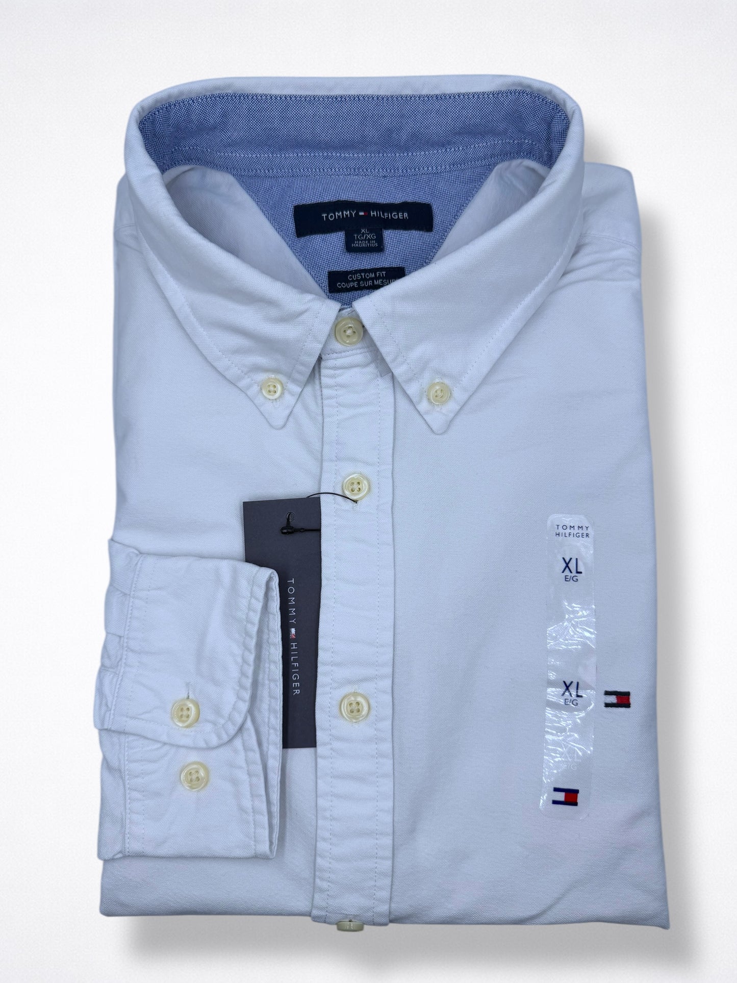 Camisa Tommy Hilfiger Custom Fit Manga Larga Talla XL