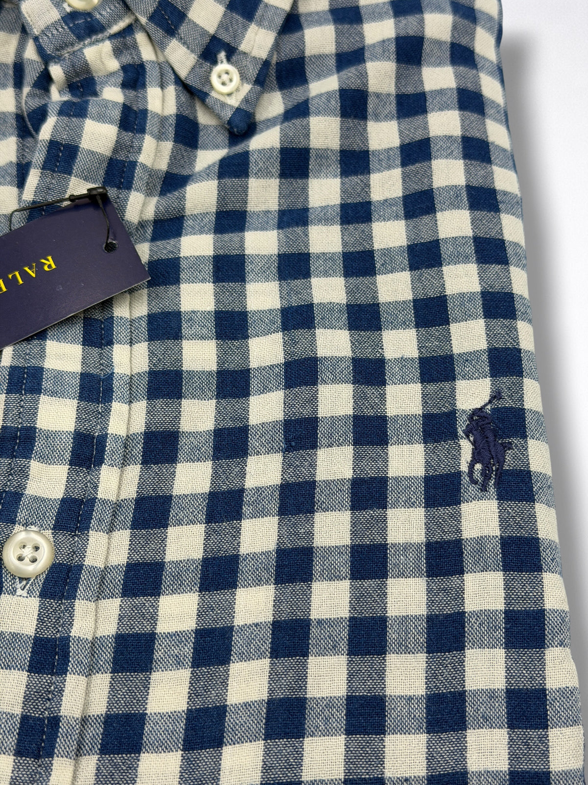 Camisa Polo Ralph Lauren Slim Fit Manga Larga Talla M