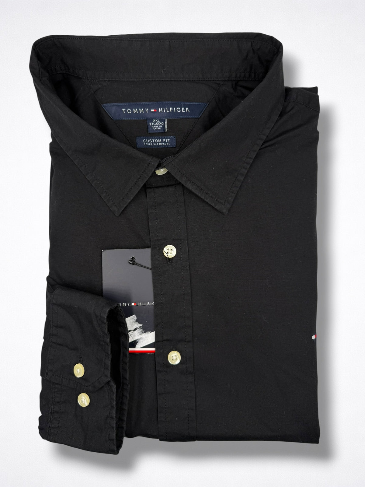 Camisa Tommy Hilfiger Custom Fit Manga Larga Talla XXL