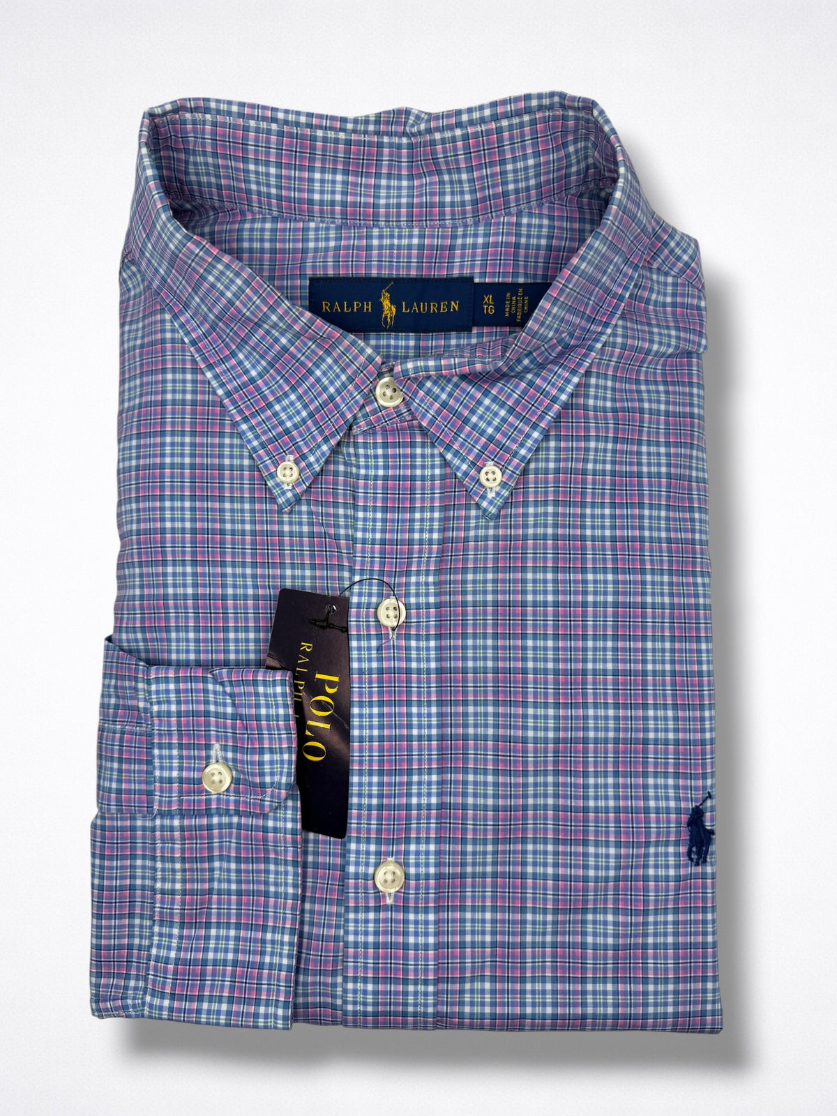 Camisa Polo Ralph Lauren Classic Fit manga larga talla XL