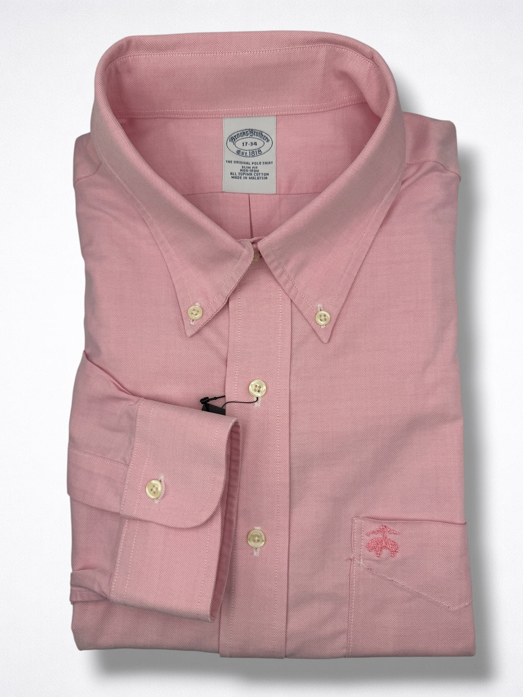 Camisa Brooks Brothers Classic Fit manga larga talla XL
