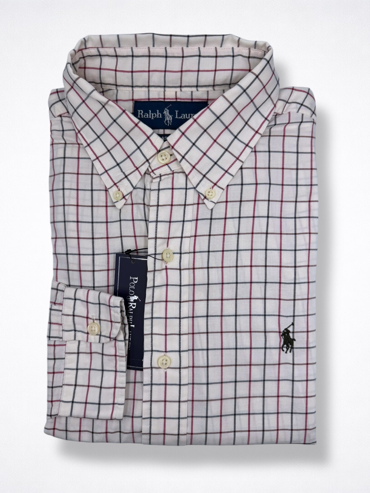 Camisa Polo Ralph Lauren a Classic Fit Manga Larga Talla M