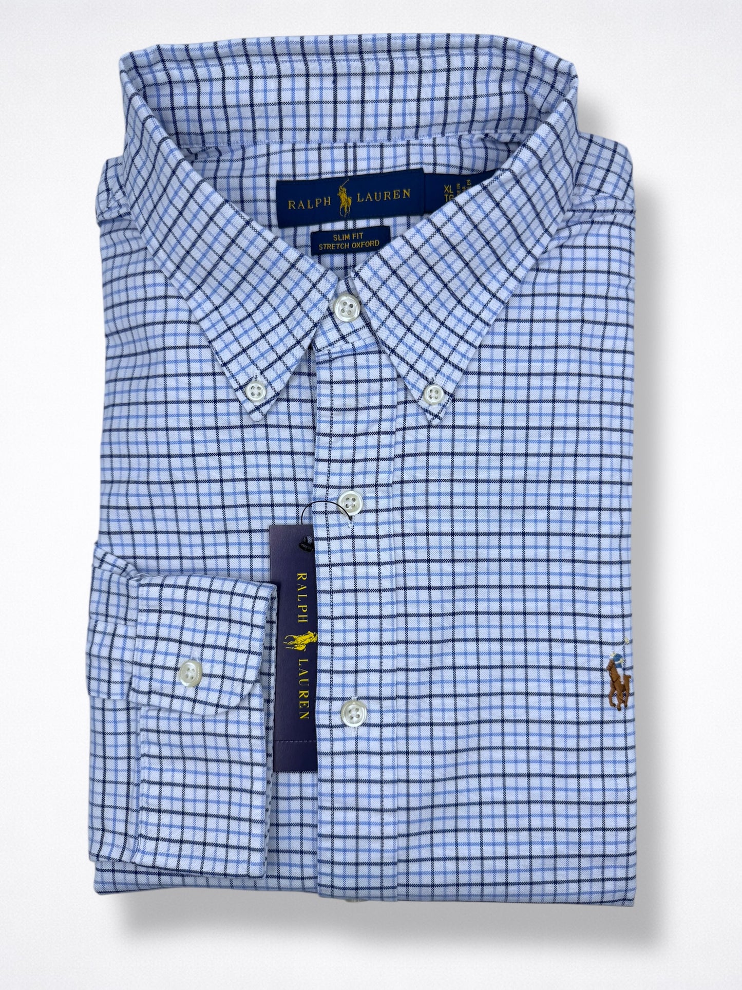 Camisa Polo Ralph Lauren Classic Fit Manga Larga Talla L