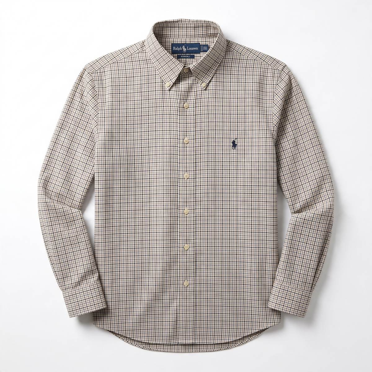 Camisa Polo Ralph Lauren Classic Fit manga larga talla L