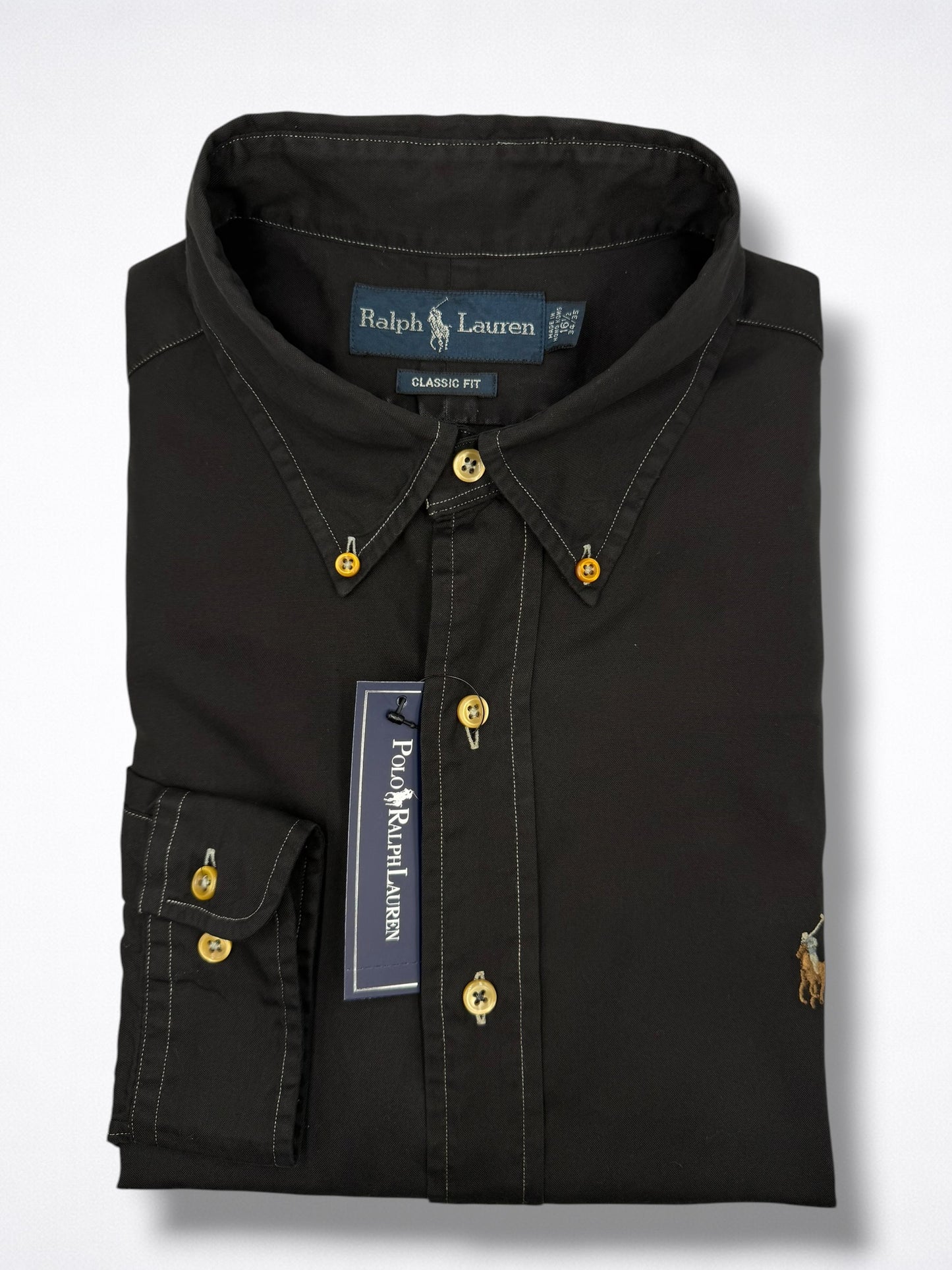 Camisa Polo Ralph Lauren Classic Fit Manga Larga Talla L