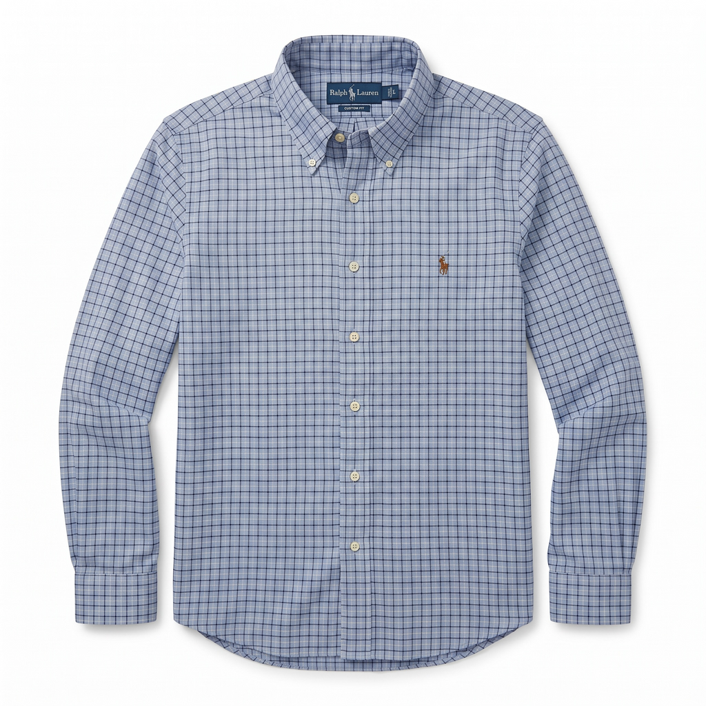 Camisa Polo Ralph Lauren Custom Fit manga larga talla L