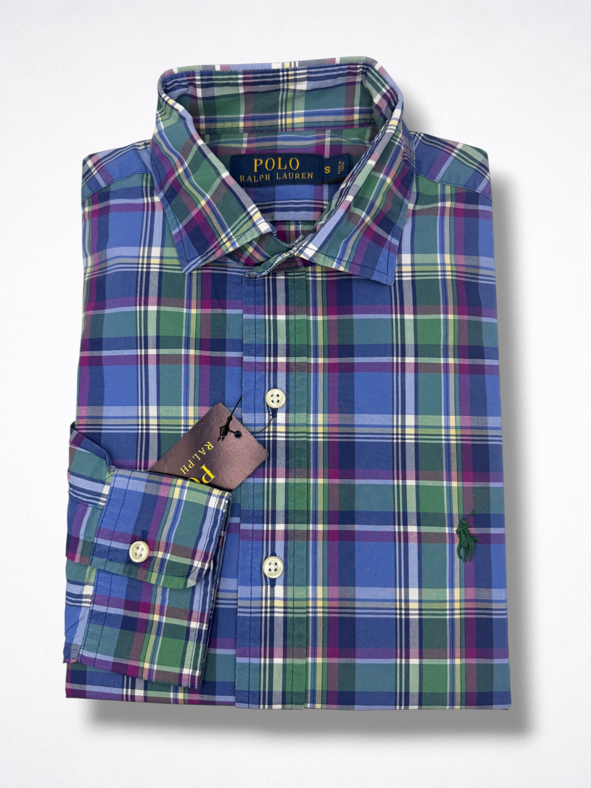 Camisa Polo Ralph Lauren Classic Fit Manga Larga Talla S