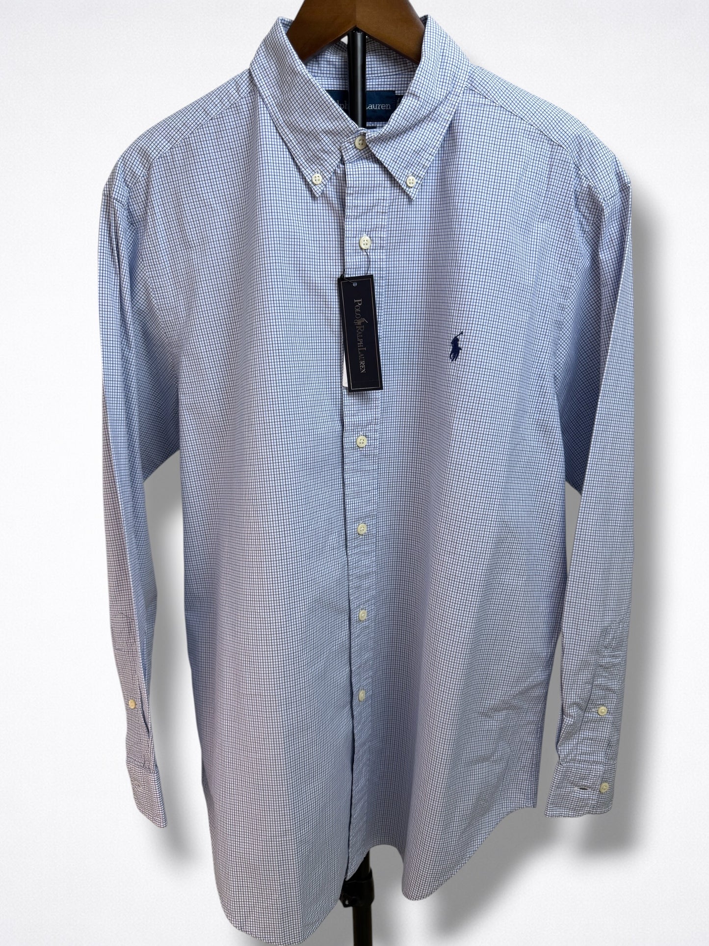 Camisa Polo Ralph Lauren 16 1/2 Classic Fit Manga Larga 32/33 Talla L
