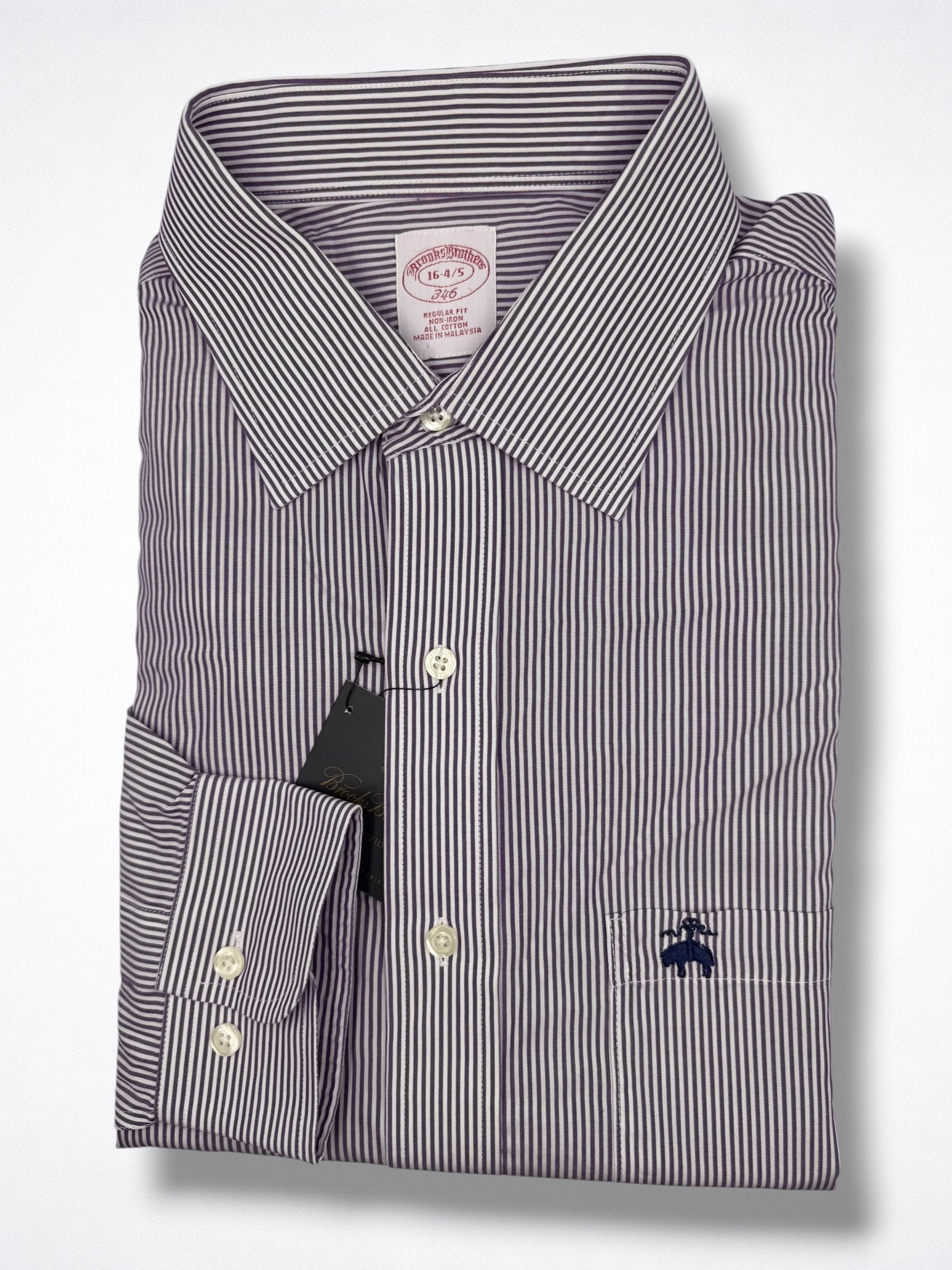 Camisa Brooks Brothers Classic Fit Manga Larga Talla L
