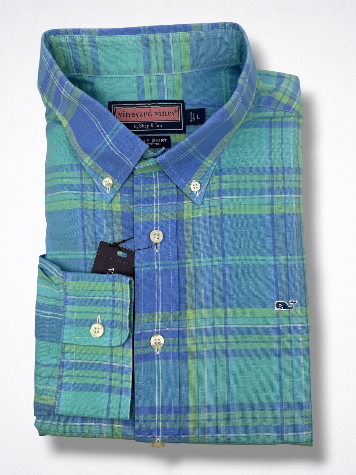 Camisa Vineyard Vines Classic Fit manga larga talla L