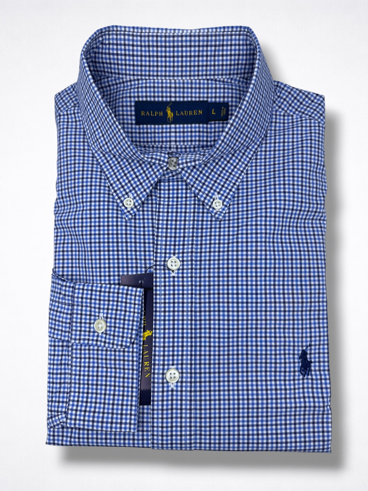 Camisa Polo Ralph Lauren Classic Fit Manga Larga Talla L