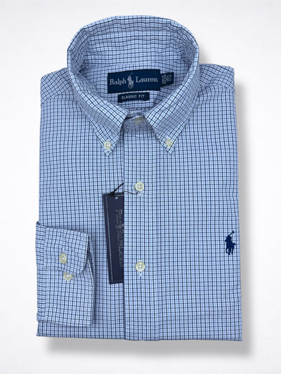 Camisa Polo Ralph Lauren 14 1/2 Classic Fit Manga Larga 32/33 Talla S