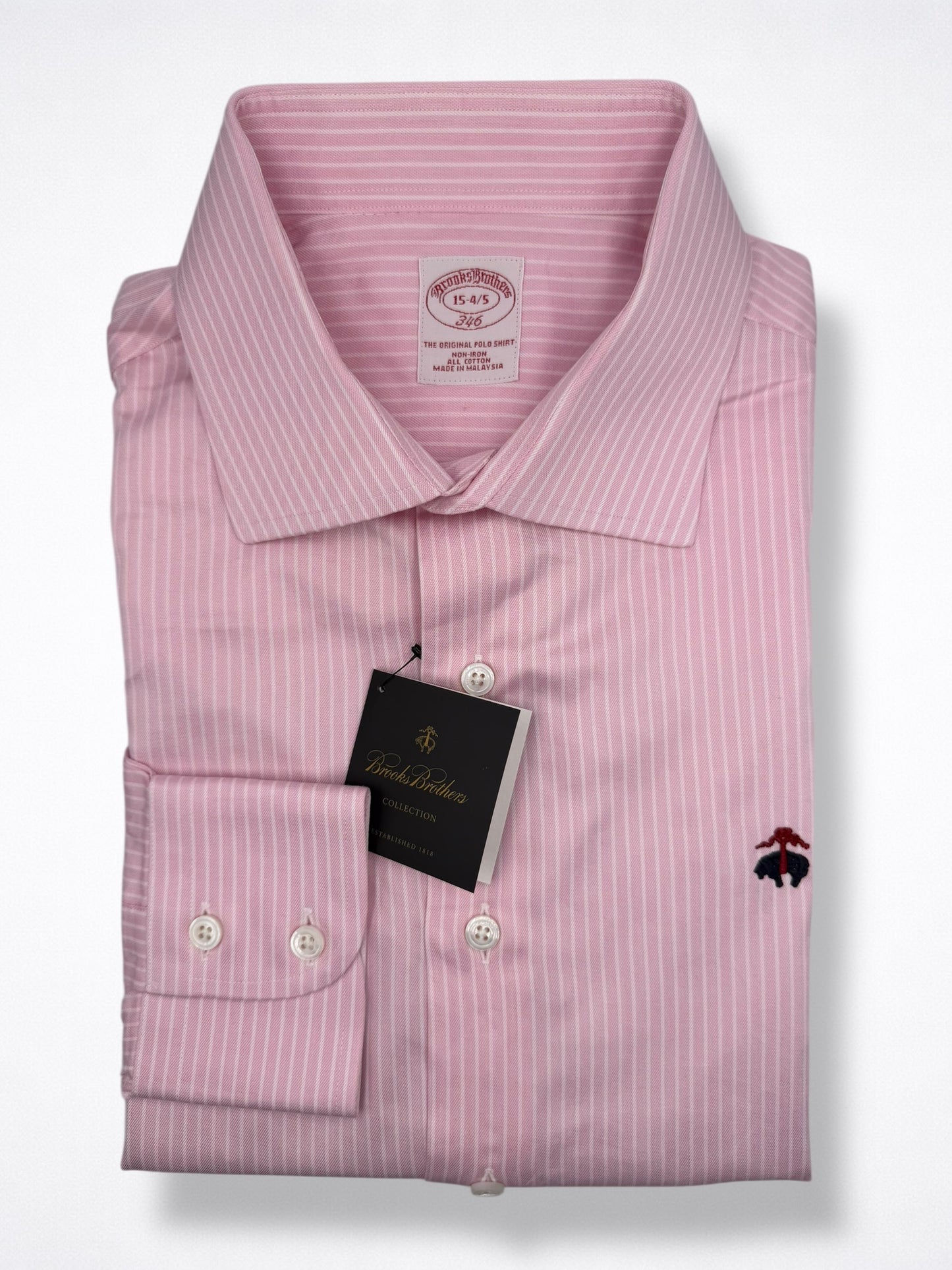 Camisa Brooks Brothers Slim Fit Manga Larga Talla M