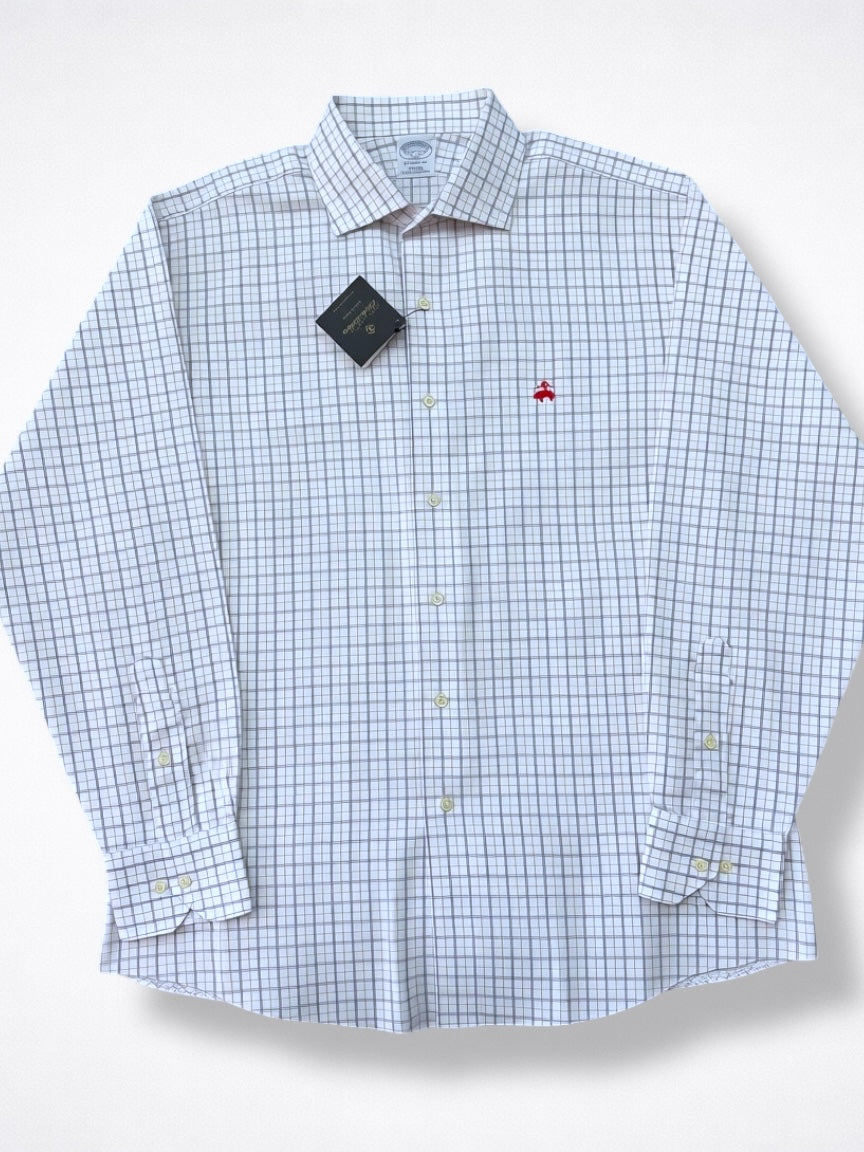 Camisa Brooks Brothers Classic Fit Manga Larga Talla L