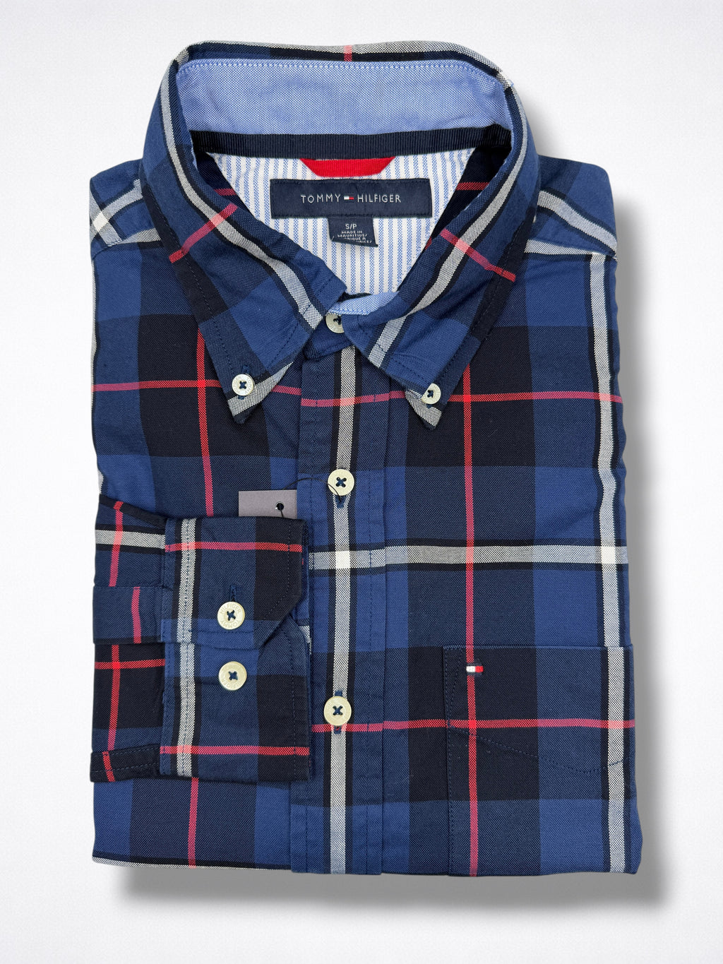 Camisa Tommy Hilfiger Classic Fit manga larga talla S