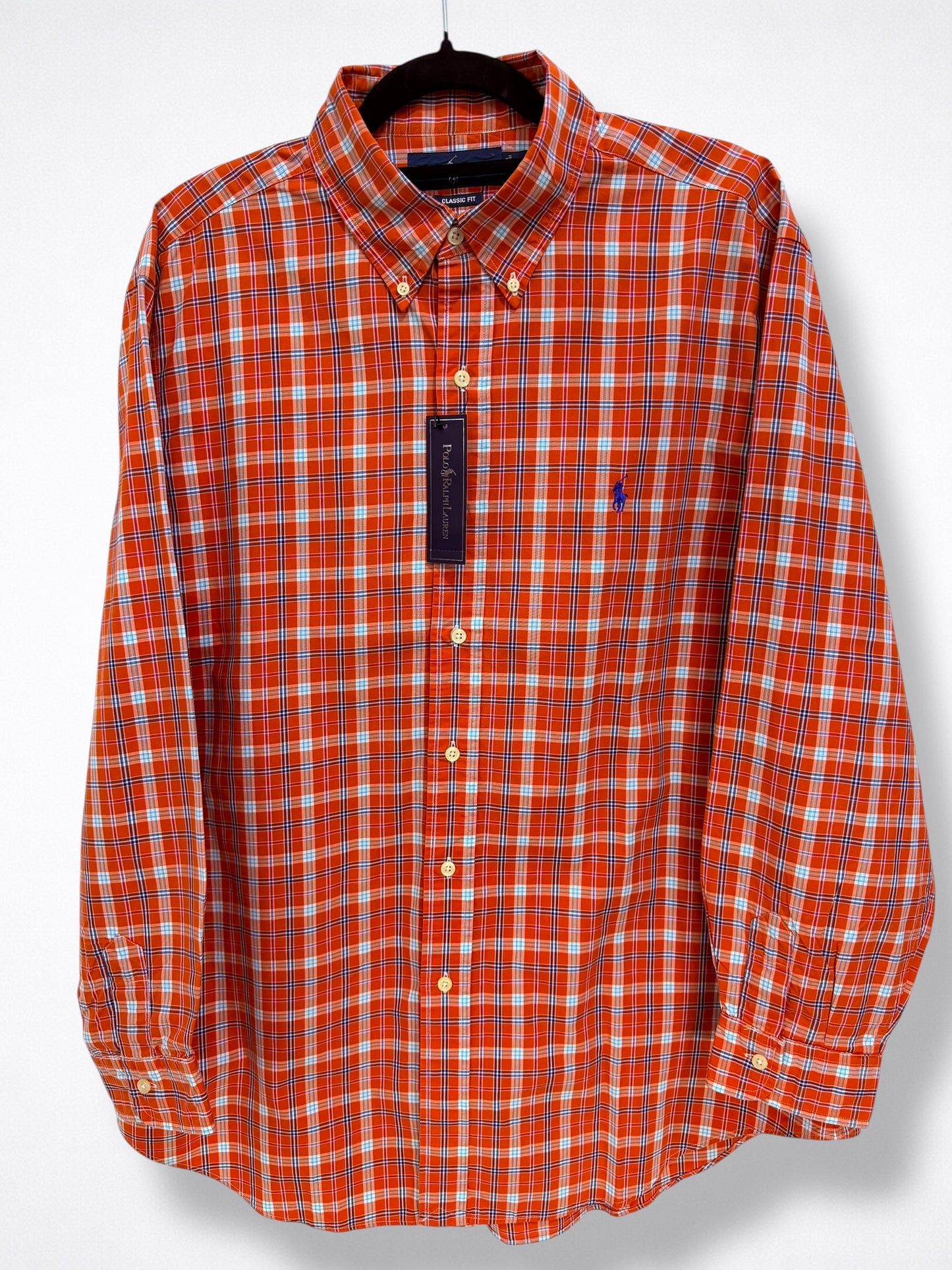 Camisa Polo Ralph Lauren Classic Fit Manga Larga Talla XL