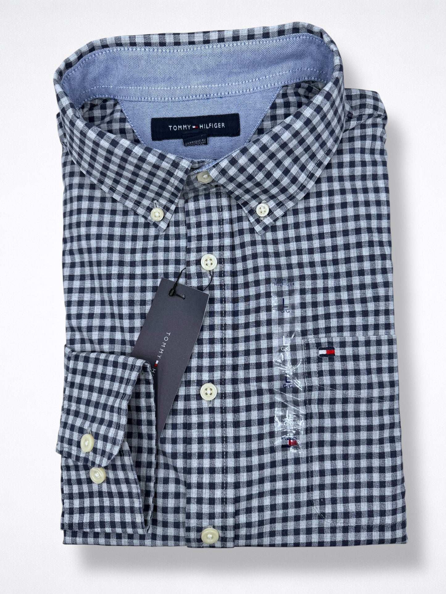 Camisa Tommy Hilfiger Classic Fit Manga Larga Talla L