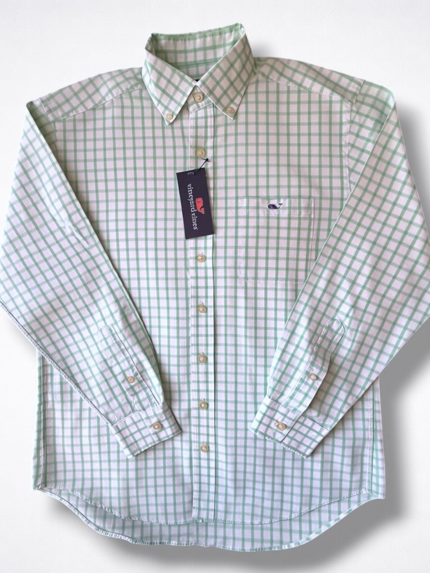 Camisa Vineyard Vines Classic Fit Manga Larga Talla M