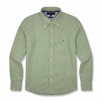Camisa Tommy Hilfiger Classic Fit manga larga de lino talla L