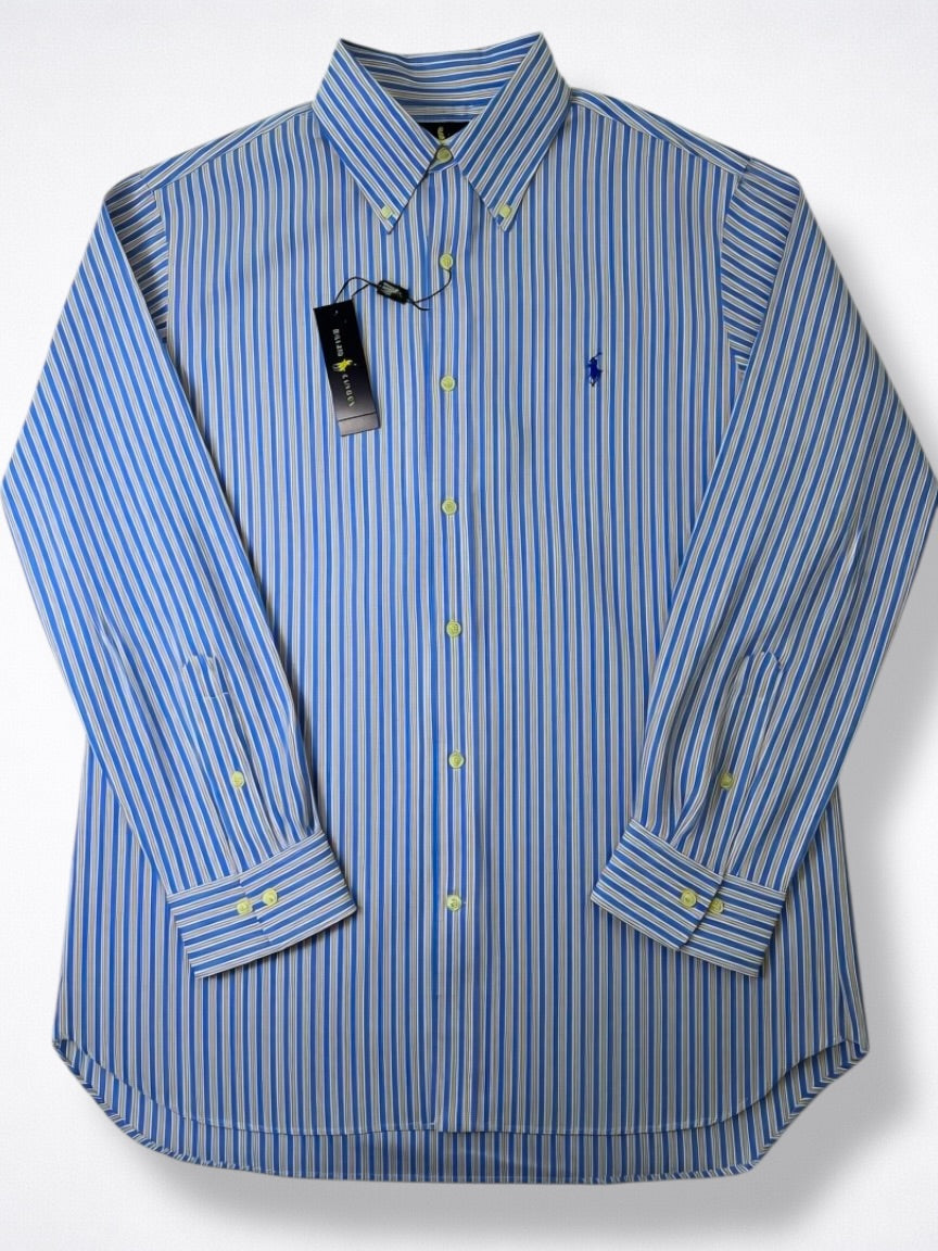 Camisa Polo Ralph Lauren Classic Fit Manga Larga Talla L