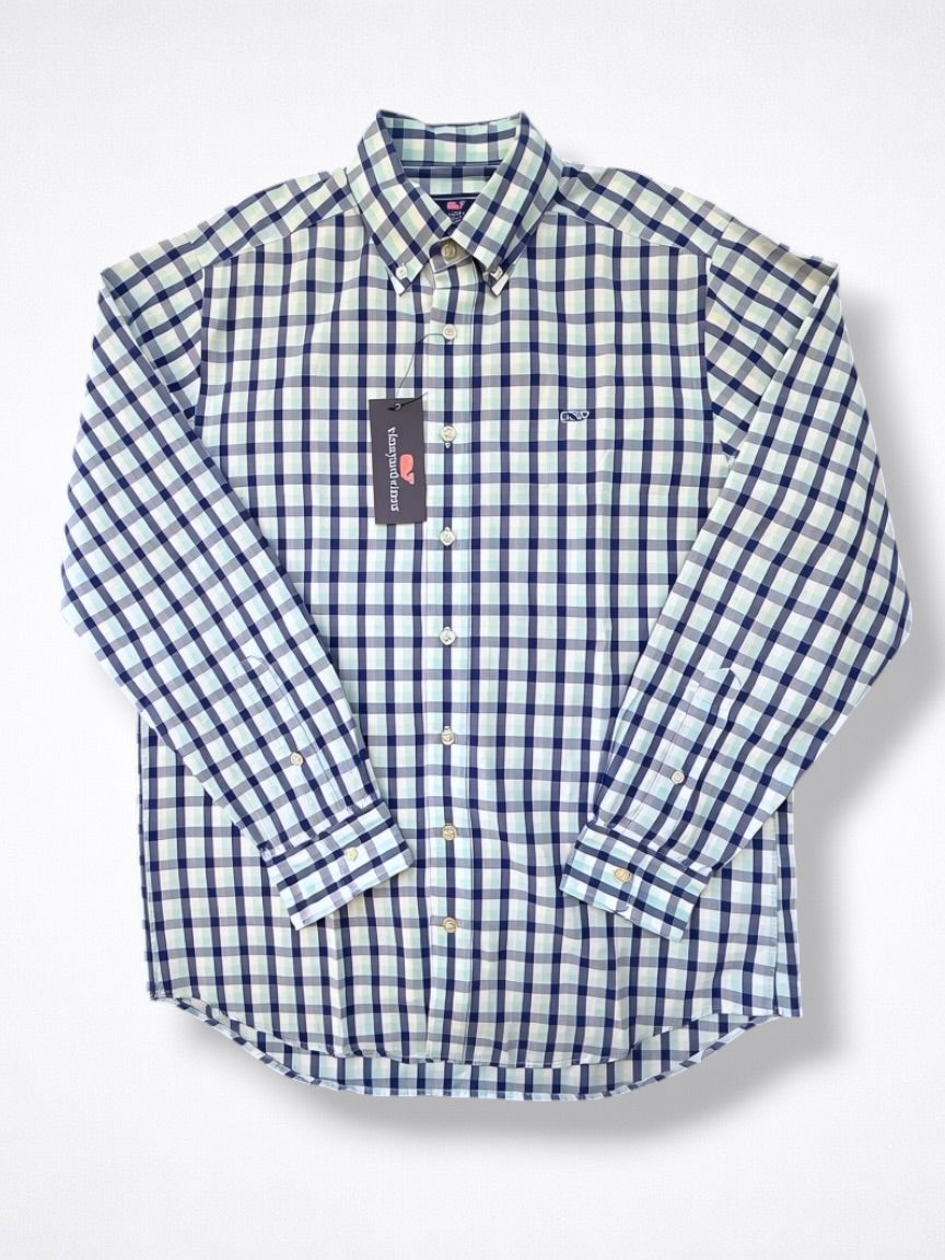Camisa Vineyard Vines Classic Fit Manga Larga Talla M