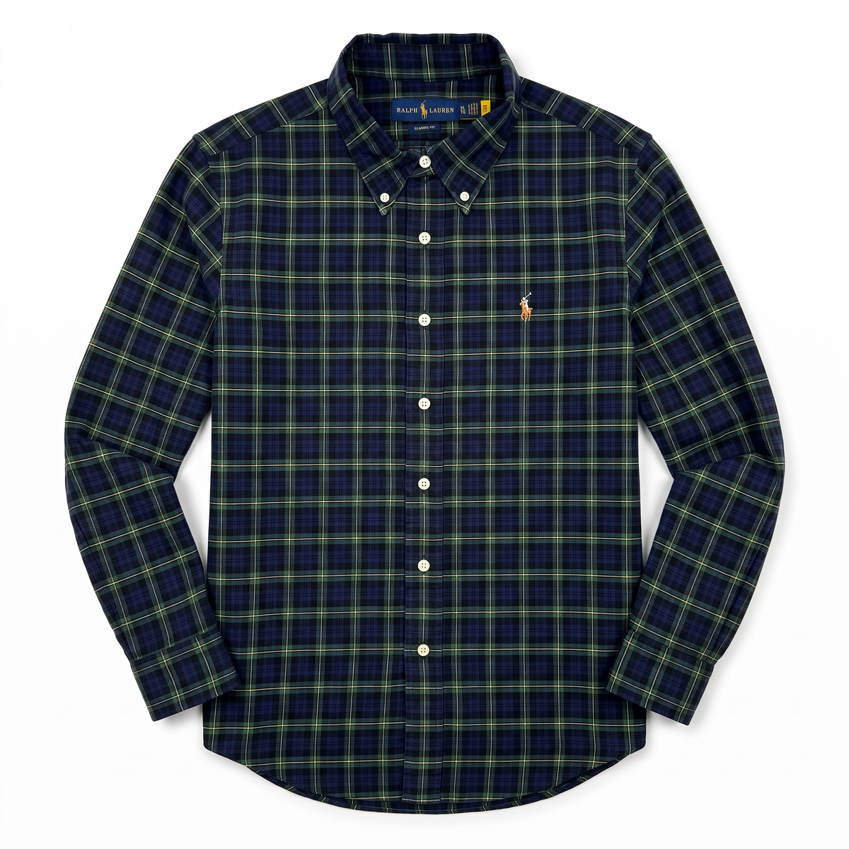 Camisa Polo Ralph Lauren Classic Fit manga larga talla XL