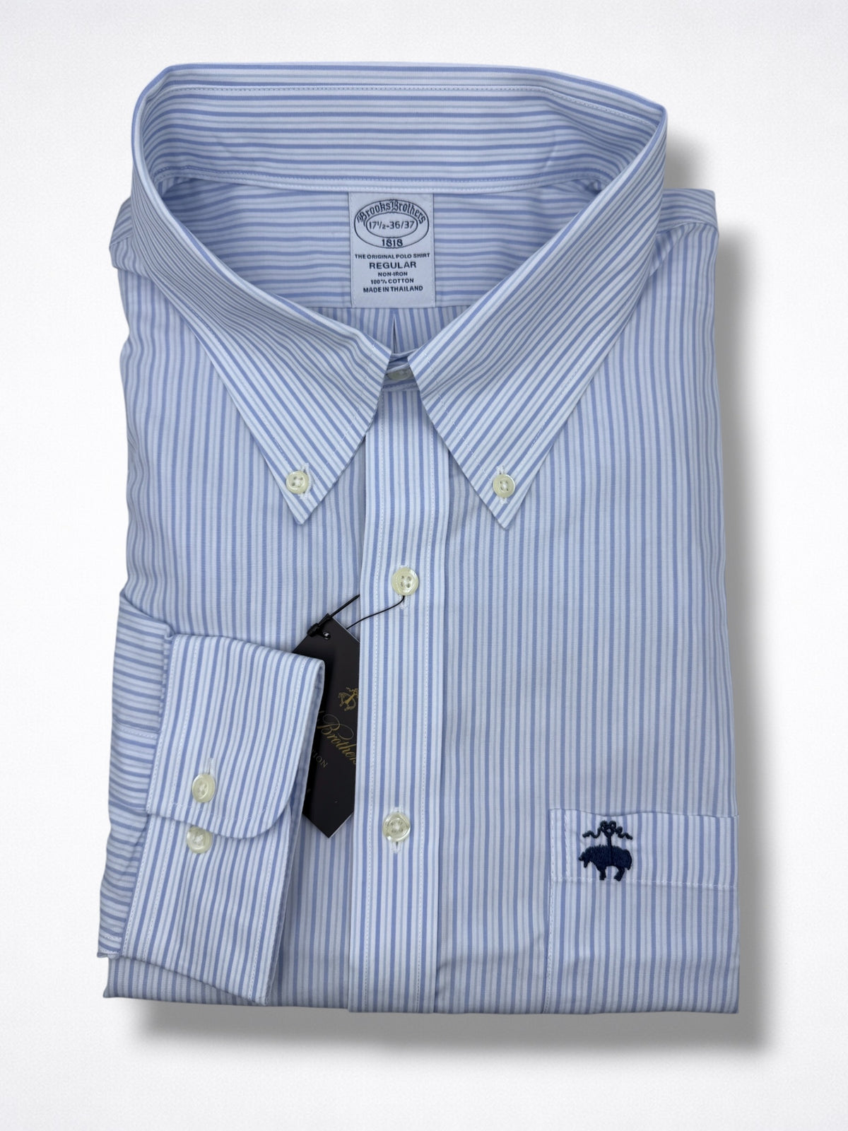 Camisa Brooks Brothers Classic Fit manga larga talla XL