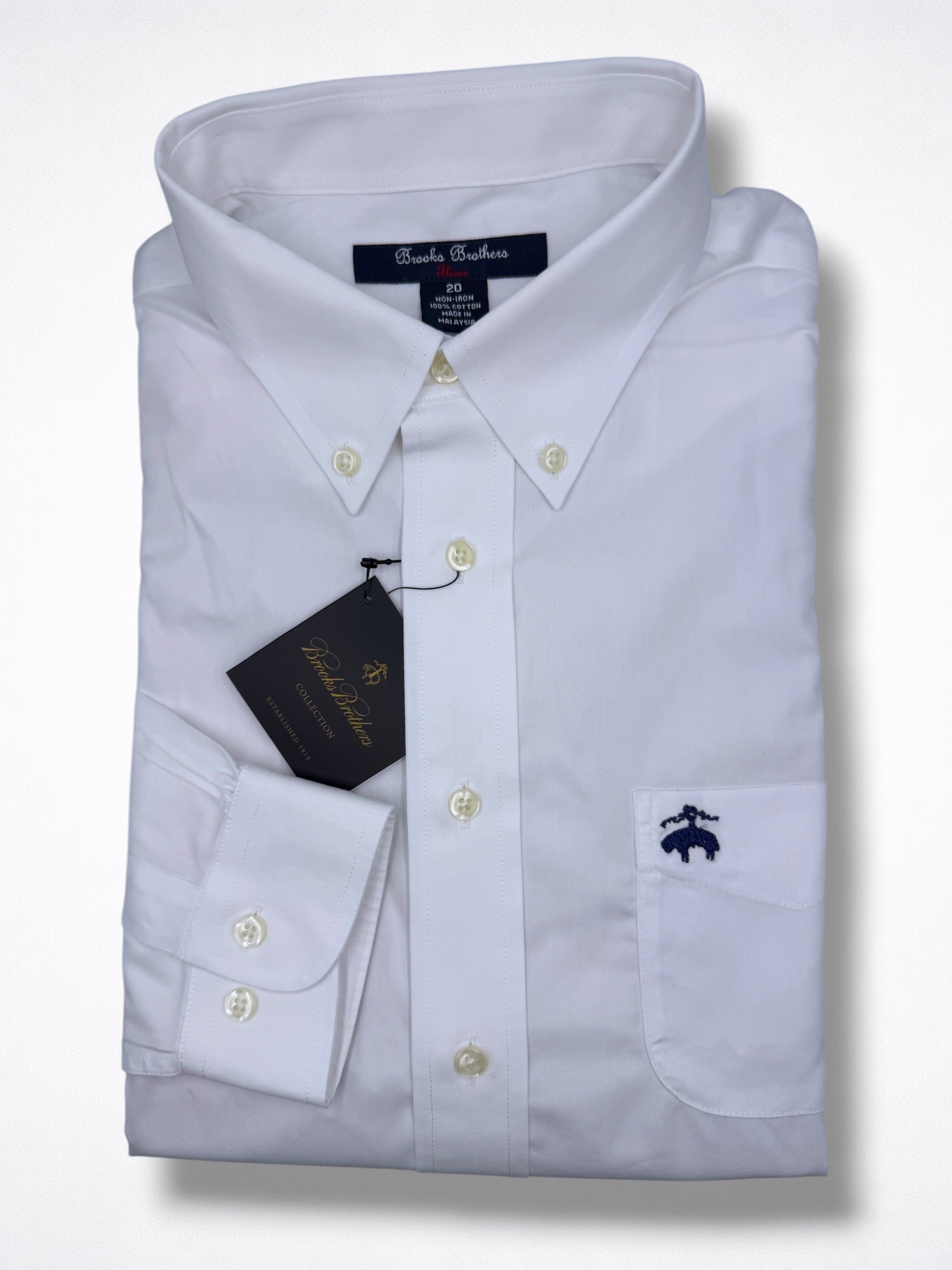 Camisa Brooks Brothers Xl 18-20 Adolescente Slim Fit Manga Larga Sirve para Talla S