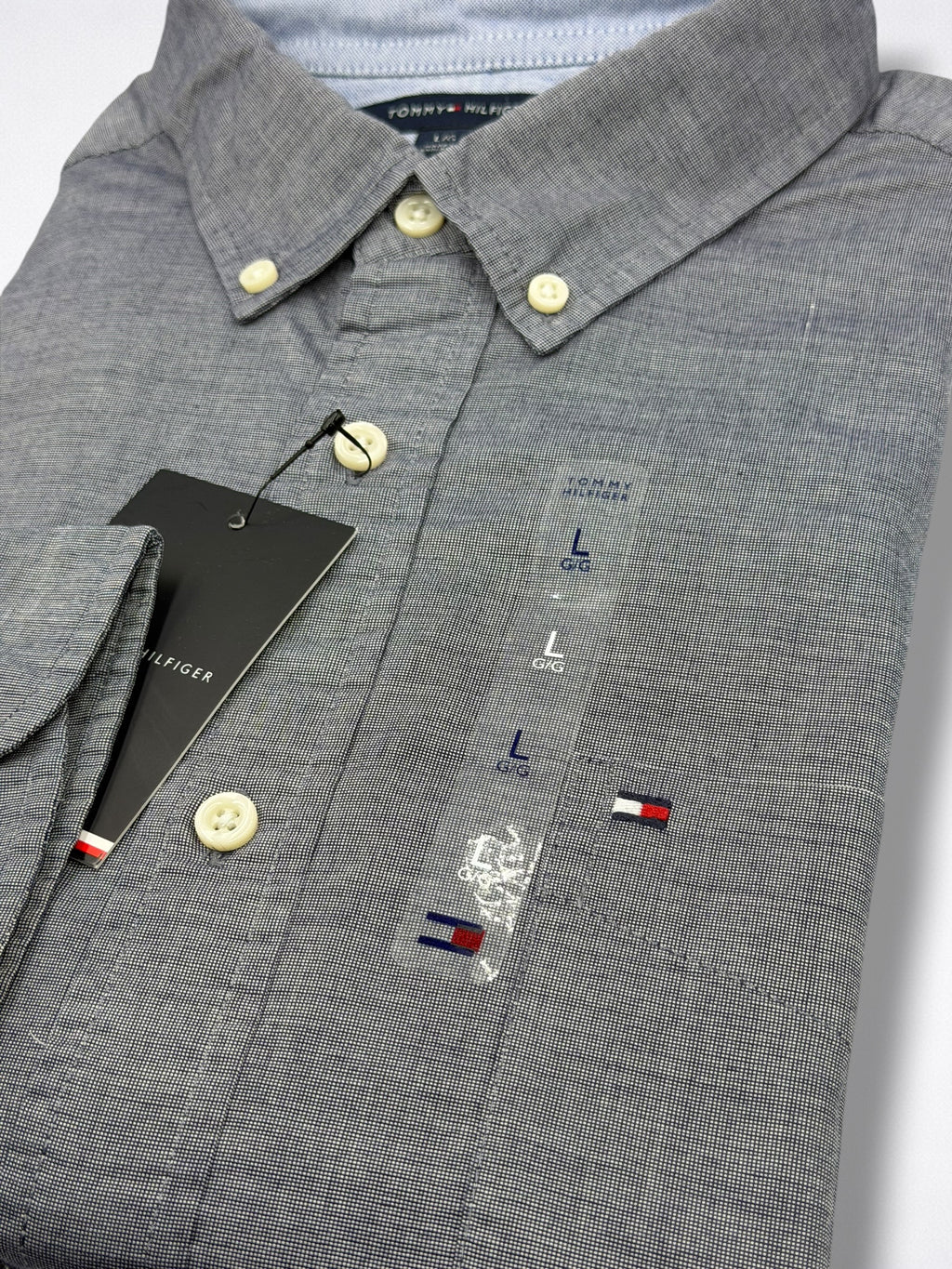 Camisa Tommy Hilfiger Classic Fit Manga Larga Talla L