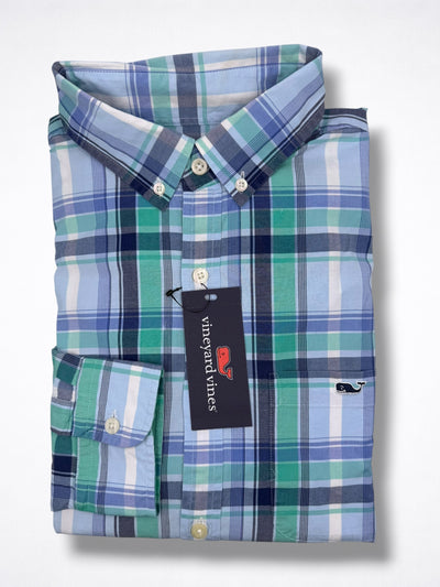 Camisa Vineyard Vines Classic Fit Manga Larga Talla S