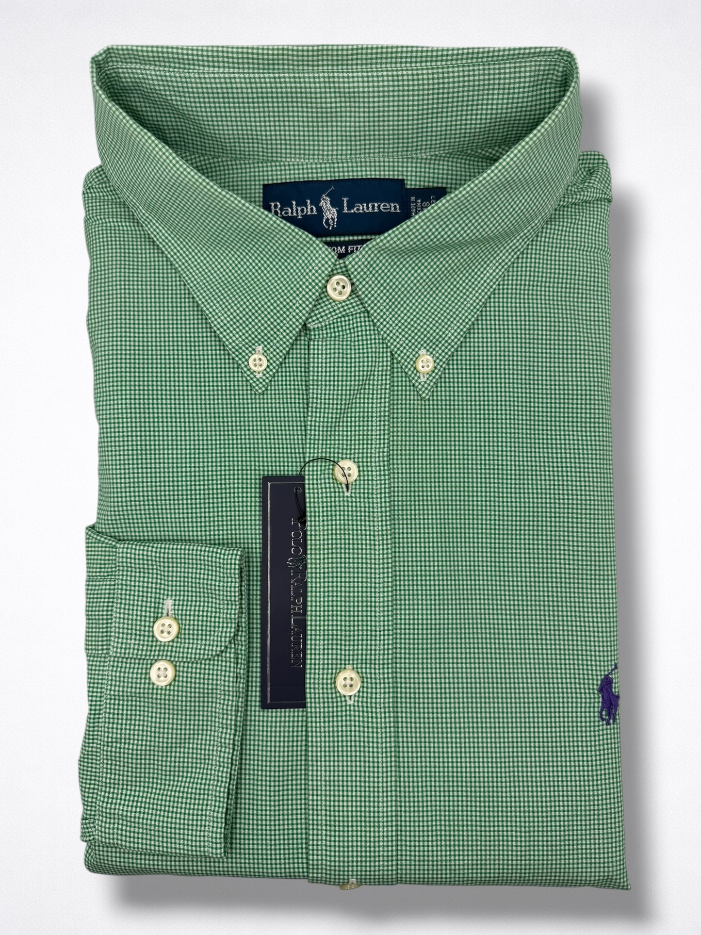 Camisa Polo Ralph Lauren Custom Fit Manga Larga Talla XXL
