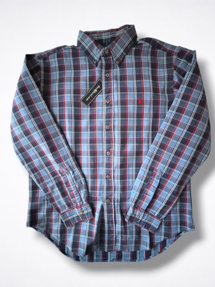 Camisa Polo Ralph Lauren Classic Fit Manga Larga Talla L