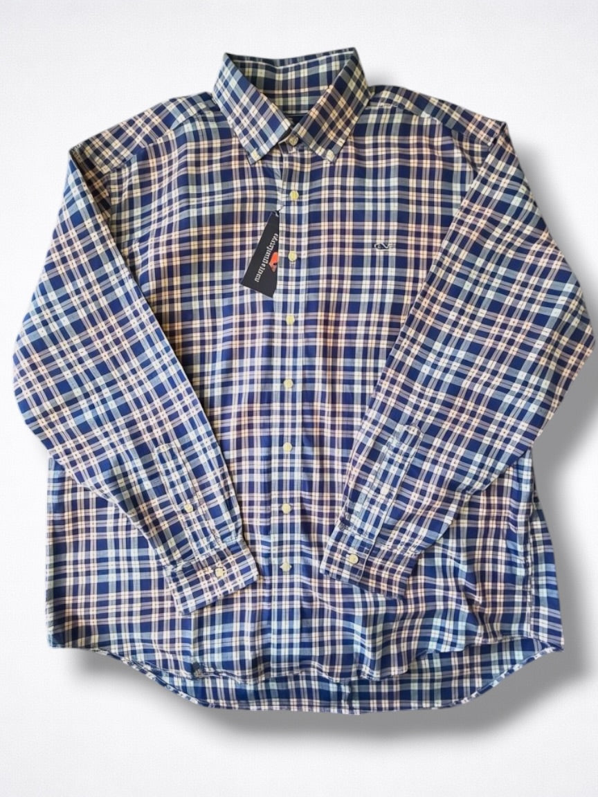 Camisa Vineyard Vines Classic Fit Manga Larga Talla XL