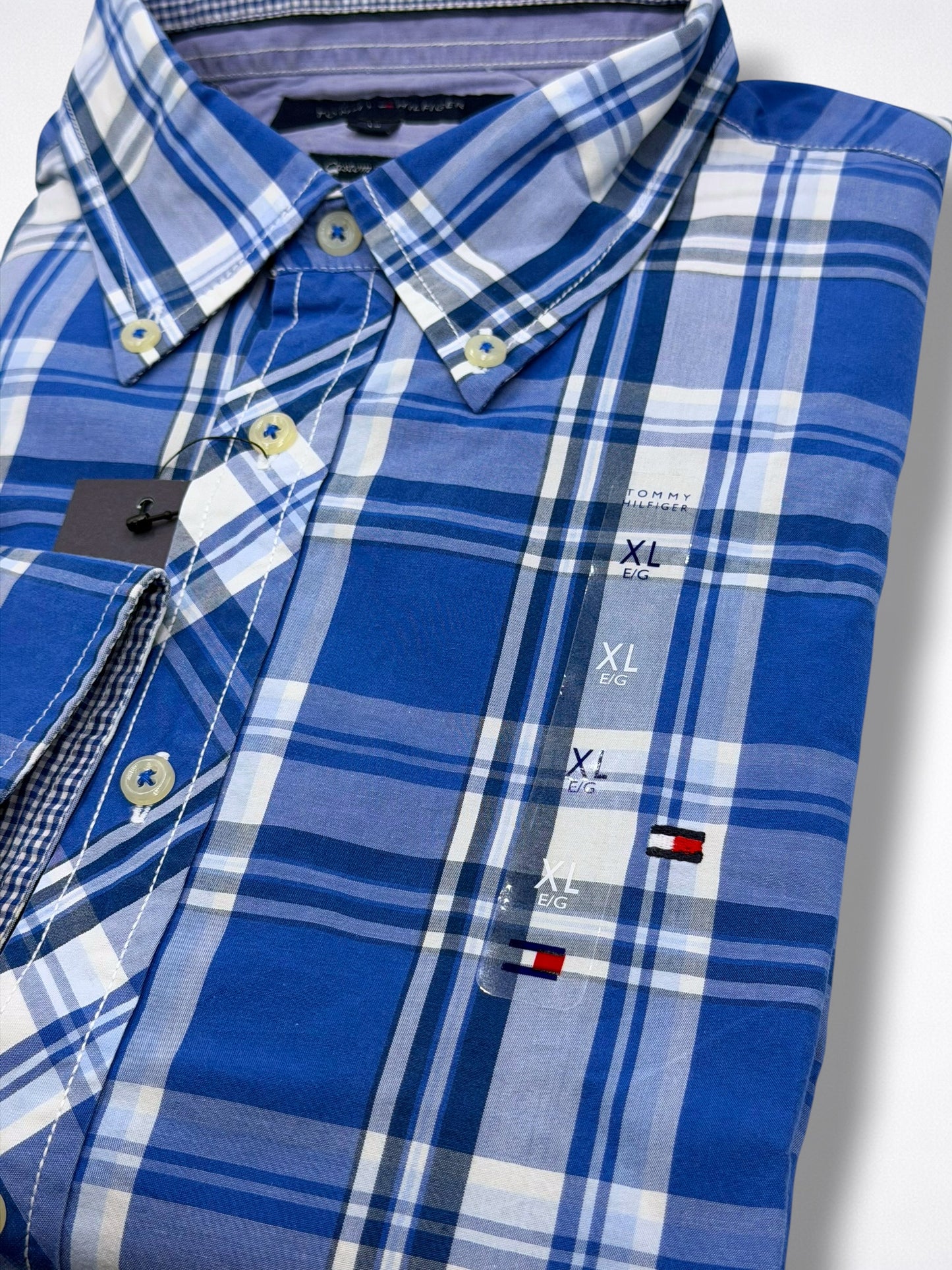 Camisa Tommy Hilfiger Custom Fit Manga Larga Talla XL
