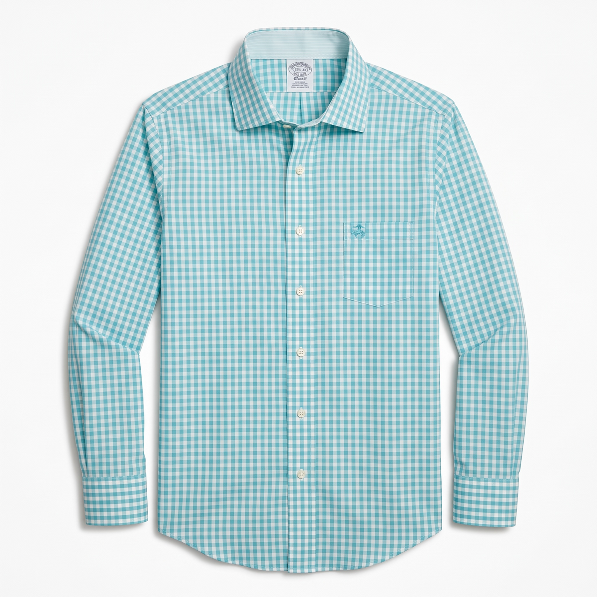 Camisa Brooks Brothres Classic Fit manga larga talla M