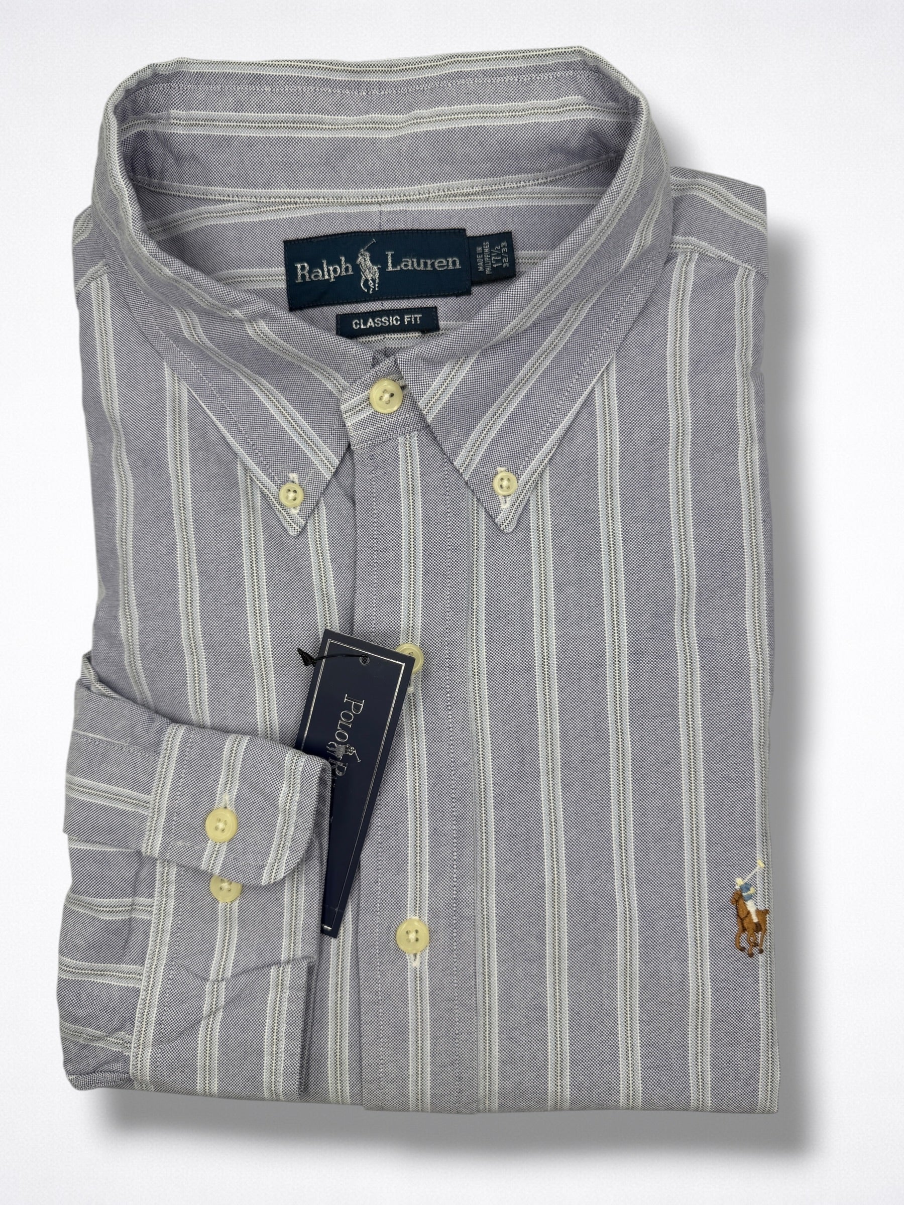 Camisa Polo Ralph Lauren Classic Fit manga larga talla XL