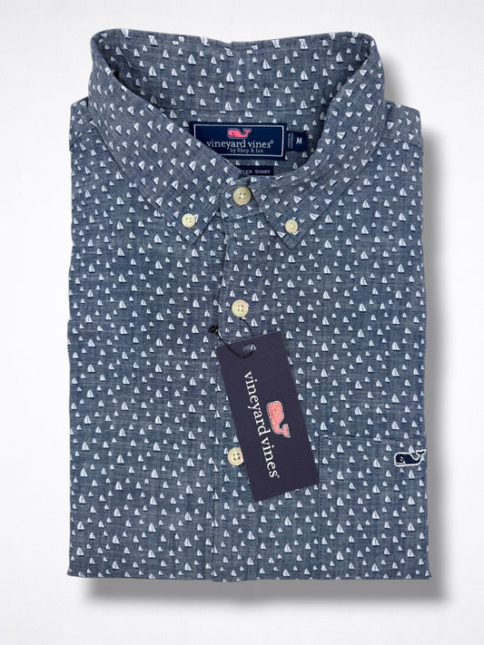 Camisa Vineyard Vines Classic Fit Manga Corta Talla M