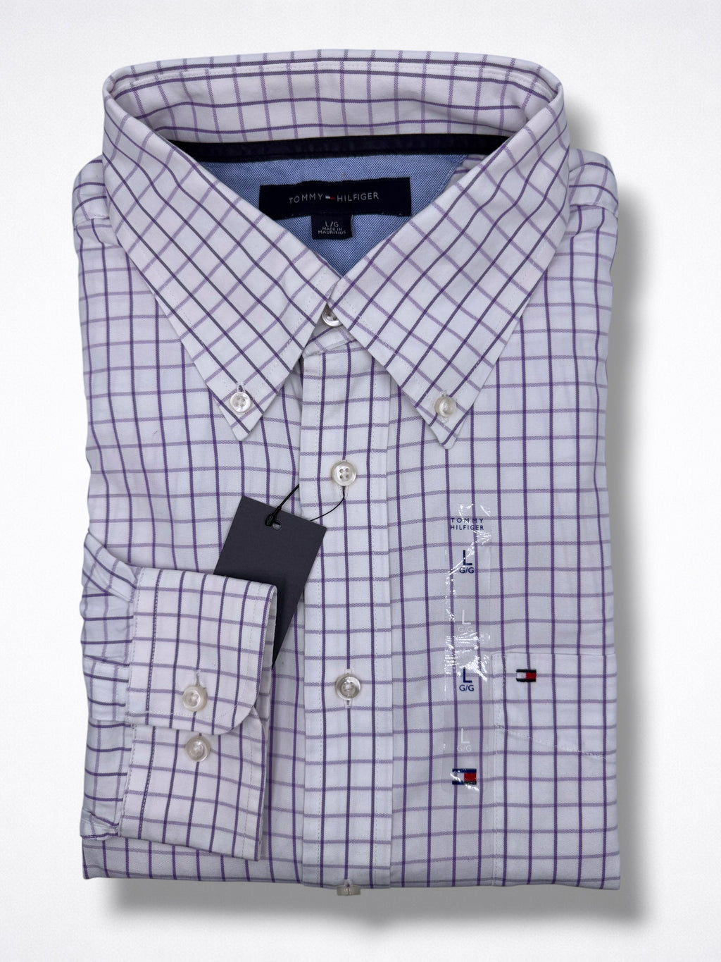 Camisa Tommy Hilfiger Classic Fit Manga Larga Talla L