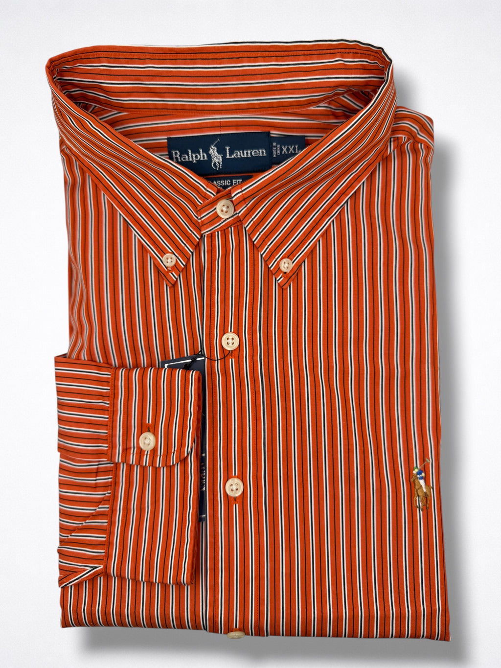 Camisa Polo Ralph Lauren Classic Fit manga larga talla XXL