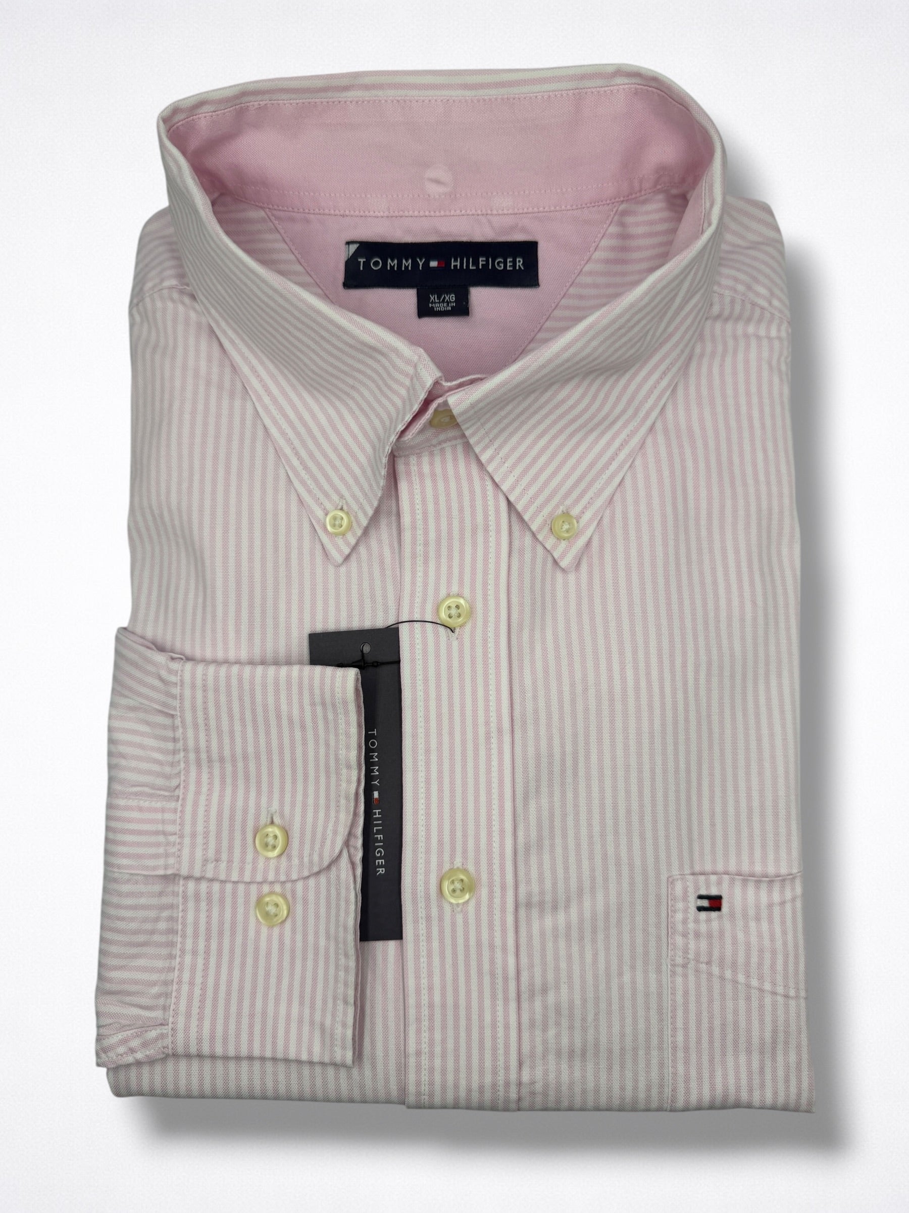 Camisa Tommy Hilfiger Classic Fit manga larga talla XL