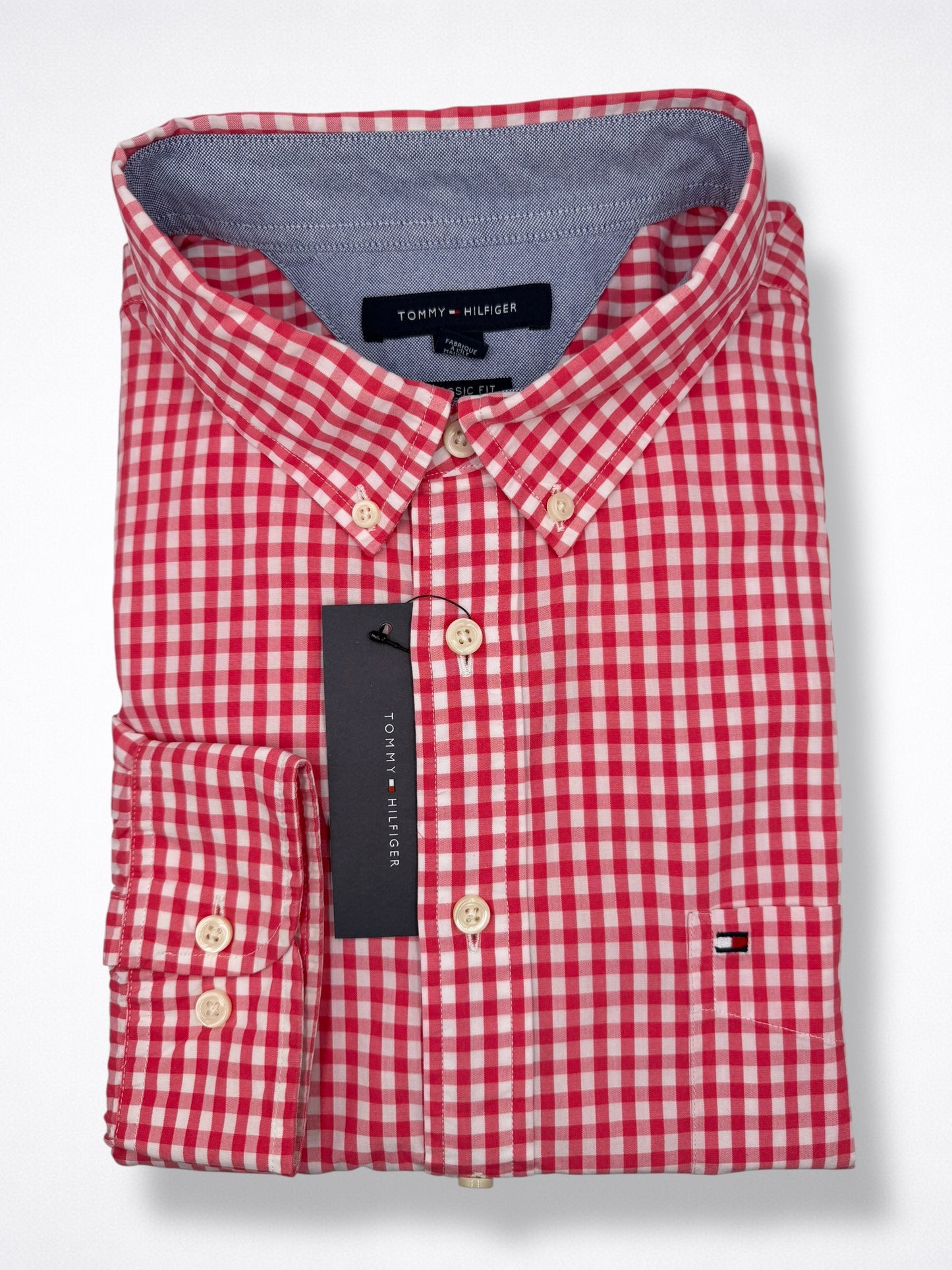 Camisa Tommy Hilfiger Classic Fit Manga Larga Talla XXL