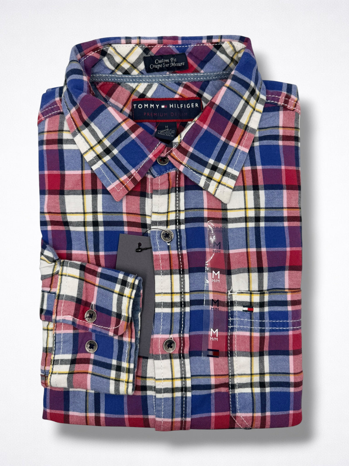 Camisa Tommy Hilfiger Custom Fit Manga Larga Talla M