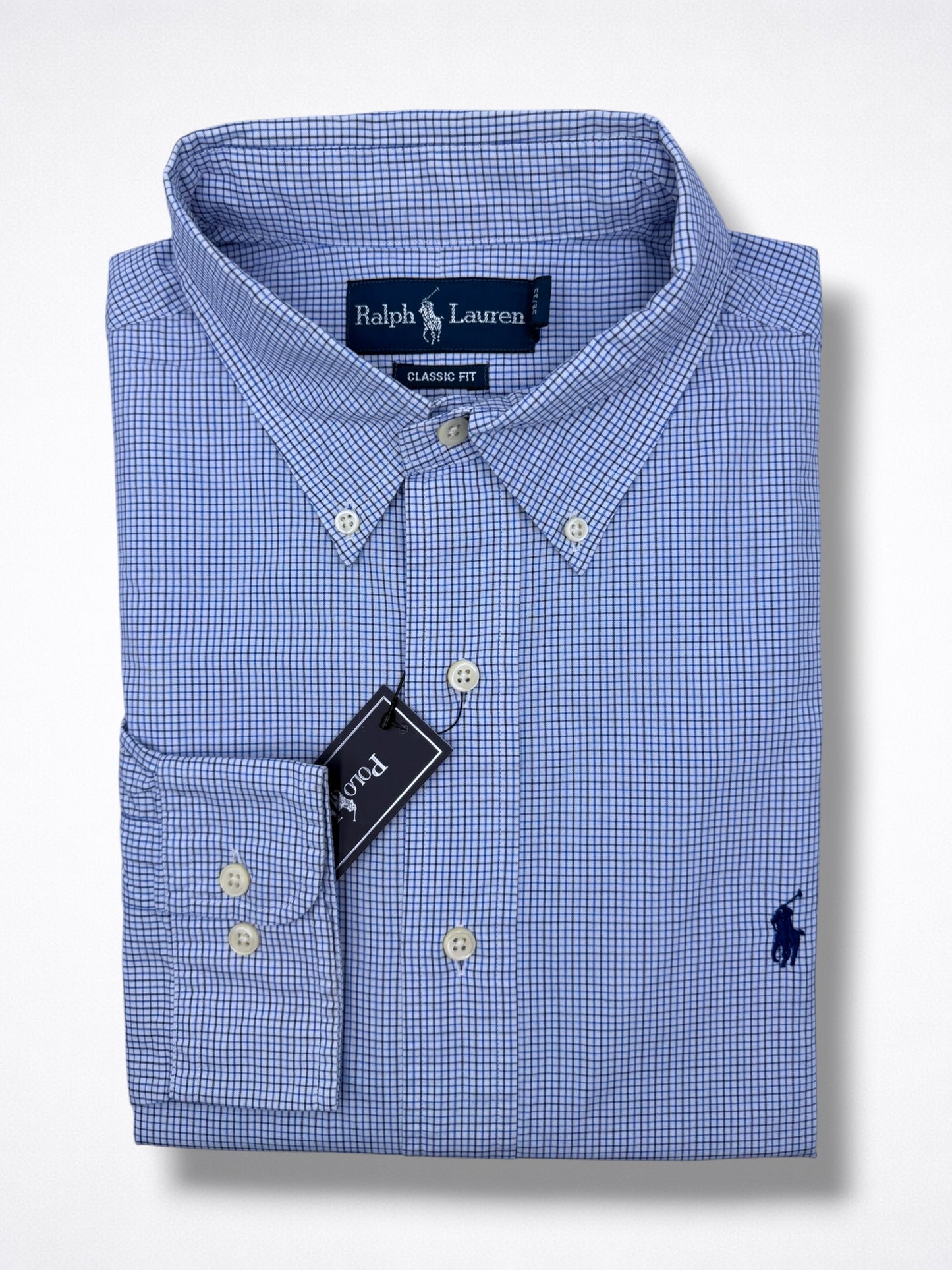 Camisa Polo Ralph Lauren Classic Fit Manga Larga 32/33 Talla L